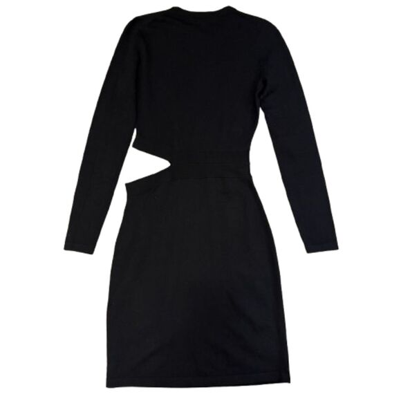 Elizabeth and James Railey Side Cutout Dress Black Knit Bodycon Clubwear Size XS - Picture 5 of 6